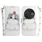 For Tecno Pop 9 5G / Spark 30C 5G 3D Colored Horizontal Flip Leather Phone Case(Cute Cat) - 1