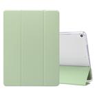 For iPad Air (2019)/Pro 10.5 (2017) 3-folding Electric Pressed Skin Texture Horizontal Flip Shockproof Transparent TPU + PU Leather Case with Holder & Pen Slot & Sleep / Wake-up Function(Green) - 1