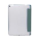 For iPad Air (2019)/Pro 10.5 (2017) 3-folding Electric Pressed Skin Texture Horizontal Flip Shockproof Transparent TPU + PU Leather Case with Holder & Pen Slot & Sleep / Wake-up Function(Deep Green) - 3