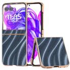 For Motorola Razr 50 / Razr 60  Nano Electroplating Galactic Pattern Protective Phone Case(Blue) - 1