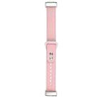 For Fitbit Charge 5 PU Leather Replacement Watch Band(Pink) - 1