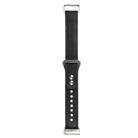 For Fitbit Charge 5 PU Leather Replacement Watch Band(Black) - 1