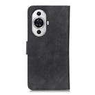 For Huawei nova 11 4G KHAZNEH Retro Texture Horizontal Flip Leather Phone Case(Black) - 3