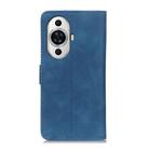 For Huawei nova 11 4G KHAZNEH Retro Texture Horizontal Flip Leather Phone Case(Blue) - 3