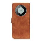 For Huawei Mate 60 KHAZNEH Retro Texture Horizontal Flip Leather Phone Case(Brown) - 3
