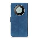 For Huawei Mate 60 Pro KHAZNEH Retro Texture Horizontal Flip Leather Phone Case(Blue) - 3