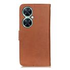 For Huawei nova 11i/Enjoy 60 Pro KHAZNEH Cowhide Texture Horizontal Flip Leather Phone Case(Brown) - 3