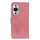 For Huawei nova 11 Pro 4G/nova 11 Ultra 4G KHAZNEH Cowhide Texture Horizontal Flip Leather Phone Case(Pink) - 3