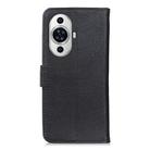 For Huawei nova 11 Pro 4G/nova 11 Ultra 4G KHAZNEH Cowhide Texture Horizontal Flip Leather Phone Case(Black) - 3