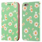For iPhone 6 / 6s Glittering Daisy Magnetic Horizontal Flip Leather Case with Holder & Card Slots & Photo Frame(Green) - 1