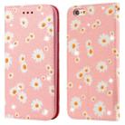 For iPhone 6 Plus Glittering Daisy Magnetic Horizontal Flip Leather Case with Holder & Card Slots & Photo Frame(Pink) - 1
