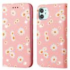 For iPhone 11 Glittering Daisy Magnetic Horizontal Flip Leather Case with Holder & Card Slots & Photo Frame(Pink) - 1