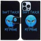 For iPhone 15 Pro Coloured Drawing Flip Leather Phone Case(Anger) - 1