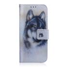 For iPhone SE 2024 Coloured Drawing Flip Leather Phone Case(White Wolf) - 2