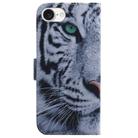 For iPhone SE 2024 Coloured Drawing Flip Leather Phone Case(Tiger) - 3