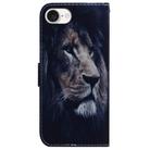 For iPhone SE 2024 Coloured Drawing Flip Leather Phone Case(Lion) - 3