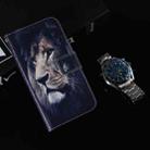 For iPhone 16 Coloured Drawing Flip Leather Phone Case(Lion) - 2