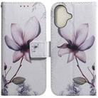 For iPhone 16 Coloured Drawing Flip Leather Phone Case(Magnolia) - 1