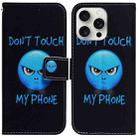 For iPhone 16 Pro Coloured Drawing Flip Leather Phone Case(Anger) - 1