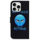 For iPhone 16 Pro Coloured Drawing Flip Leather Phone Case(Anger) - 3