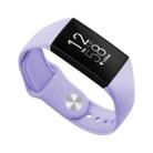 For Fitbit Charge 3 18mm Solid Color Silicone Watch Band A(Pink Purple) - 1