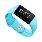 For Fitbit Charge 3 18mm Solid Color Silicone Watch Band A(Cyan) - 1
