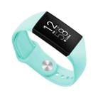 For Fitbit Charge 3 18mm Solid Color Silicone Watch Band A(Teal) - 1