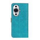For Huawei nova 11 Pro 4G/nova 11 Ultra 4G European Floral Embossed Leather Phone Case(Blue) - 3