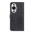 For Huawei nova 11 4G European Floral Embossed Leather Phone Case(Black) - 3