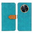 For Huawei Nova Y91 4G / Enjoy 60X European Floral Embossed Leather Phone Case(Blue) - 1