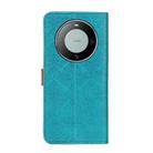 For Huawei Mate 60 European Floral Embossed Leather Phone Case(Blue) - 3