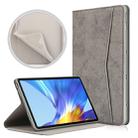 For Huawei Honor V6 Marble Cloth Texture Horizontal Flip Leather Case with Card Slot & Holder(Grey) - 1