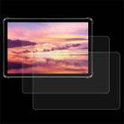 For Oukitel RT9 10.1 2pcs 9H 0.3mm Explosion-proof Tempered Glass Film - 1