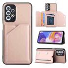 For Samsung Galaxy A23 4G/5G Skin Feel PU + TPU + PC Card Slots Phone Case(Rose Gold) - 1