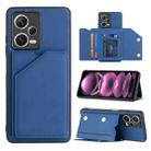 For Xiaomi Redmi Note 12 / Poco X5 5G Skin Feel PU + TPU + PC Card Slots Phone Case(Royal Blue) - 1