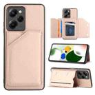 For Xiaomi Redmi Note 12 Pro Speed Skin Feel PU + TPU + PC Card Slots Phone Case(Rose Gold) - 1