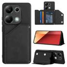 For Xiaomi Redmi Note 13 Pro 4G Global Skin Feel PU + TPU + PC Card Slots Phone Case(Black) - 1