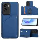 For Honor 90 Lite/X50i Skin Feel PU + TPU + PC Card Slots Phone Case(Royal Blue) - 1