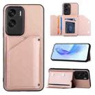 For Honor 90 Lite/X50i Skin Feel PU + TPU + PC Card Slots Phone Case(Rose Gold) - 1