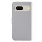 For Google Pixel 7 5G Tricolor Stitching Horizontal Flip Leather Phone Case(Grey) - 3