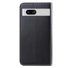 For Google Pixel 7a Tricolor Stitching Horizontal Flip Leather Phone Case(Black) - 3