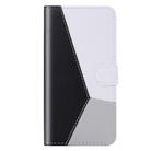For Google Pixel 8 Tricolor Stitching Horizontal Flip Leather Phone Case(Black) - 2