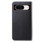 For Google Pixel 8 Tricolor Stitching Horizontal Flip Leather Phone Case(Black) - 3