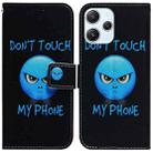 For Xiaomi Redmi 12 Coloured Drawing Flip Leather Phone Case(Anger) - 1
