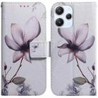 For Xiaomi Redmi 12 Coloured Drawing Flip Leather Phone Case(Magnolia) - 1