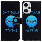 For Xiaomi Poco F5/Redmi Note 12 Turbo Coloured Drawing Flip Leather Phone Case(Anger) - 1