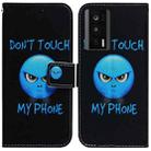 For Xiaomi Poco F5 Pro / Redmi K60 Coloured Drawing Flip Leather Phone Case(Anger) - 1
