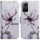 For Xiaomi Redmi Note 12S Coloured Drawing Flip Leather Phone Case(Magnolia) - 1