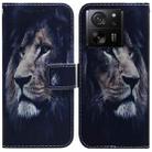 For Xiaomi 13T / 13T Pro / Redmi K60 Ultra Coloured Drawing Flip Leather Phone Case(Lion) - 1