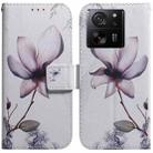 For Xiaomi 13T / 13T Pro / Redmi K60 Ultra Coloured Drawing Flip Leather Phone Case(Magnolia) - 1